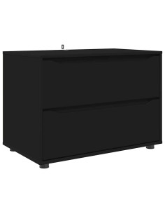 Armadio Nero 80 x 48 x 57 cm Legno multistrato 2