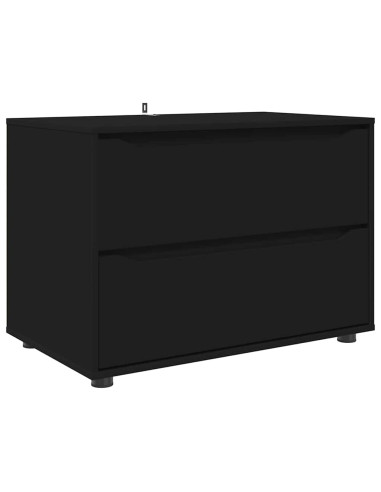 Armadio Nero 80 x 48 x 57 cm Legno multistrato