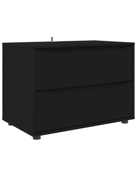 Armadio Nero 80 x 48 x 57 cm Legno multistrato