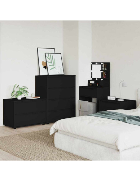 Armadio Nero 80 x 48 x 57 cm Legno multistrato