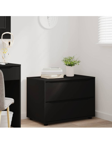 Armadio Nero 80 x 48 x 57 cm Legno multistrato