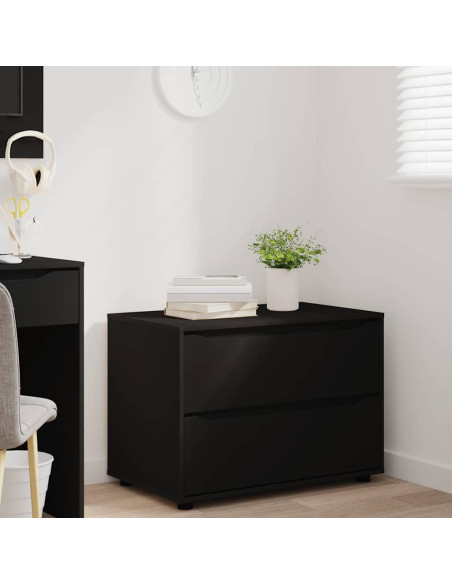 Armadio Nero 80 x 48 x 57 cm Legno multistrato