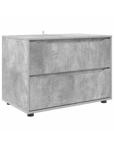 Armadio Grigio cemento 80 x 48 x 57 cm Legno multistrato 2
