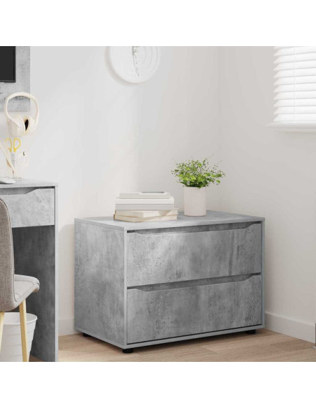 Armadio Grigio cemento 80 x 48 x 57 cm Legno multistrato