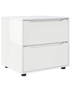 Armadio Bianco Lucido 60 x 48 x 57 cm Legno multistrato 2