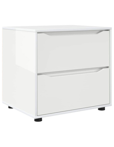 Armadio Bianco Lucido 60 x 48 x 57 cm Legno multistrato