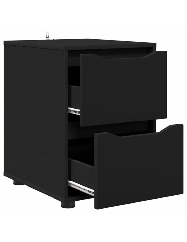 Armadio Nero 40 x 48 x 57 cm Legno multistrato