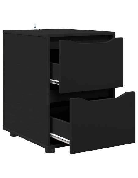 Armadio Nero 40 x 48 x 57 cm Legno multistrato