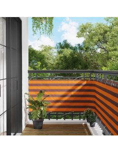 Schermo da balcone Arancione e Marrone 75 x 200 cm