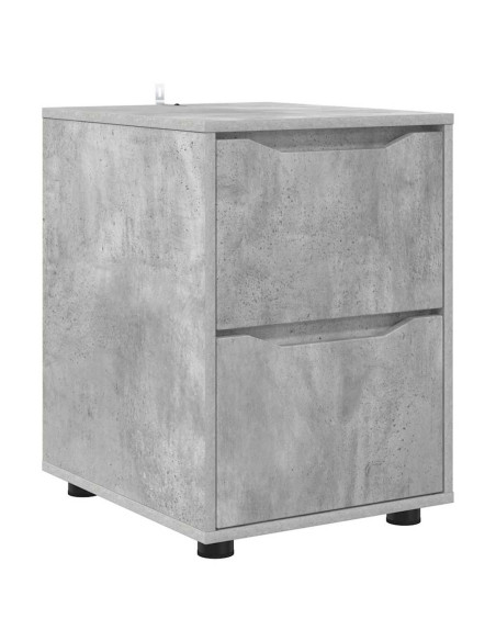 Armadio Grigio cemento 40 x 48 x 57 cm Legno multistrato