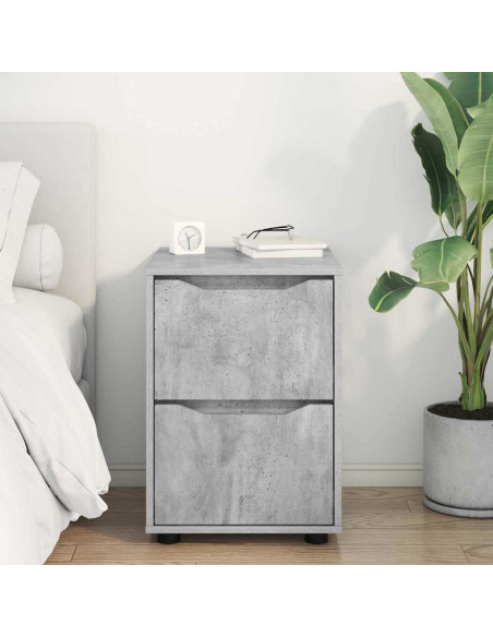 Armadio Grigio cemento 40 x 48 x 57 cm Legno multistrato