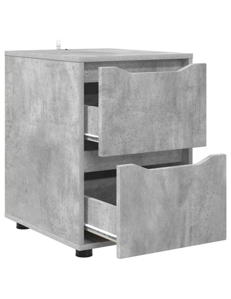 Armadio Grigio cemento 40 x 48 x 57 cm Legno multistrato