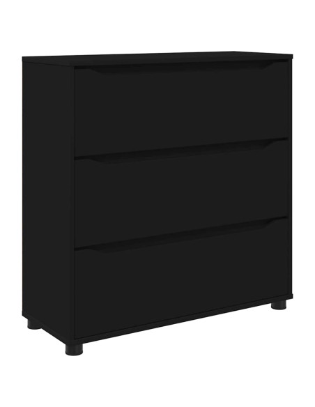 Armadio Nero 80 x 31 x 81 cm Legno multistrato