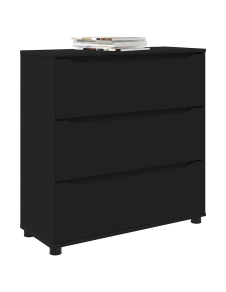 Armadio Nero 80 x 31 x 81 cm Legno multistrato