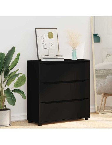 Armadio Nero 80 x 31 x 81 cm Legno multistrato