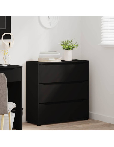 Armadio Nero 80 x 31 x 81 cm Legno multistrato