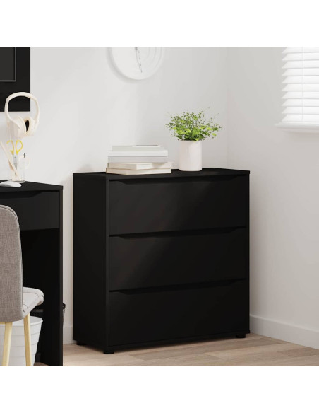 Armadio Nero 80 x 31 x 81 cm Legno multistrato