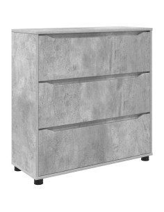 Armadio Grigio cemento 80 x 31 x 81 cm Legno multistrato 2