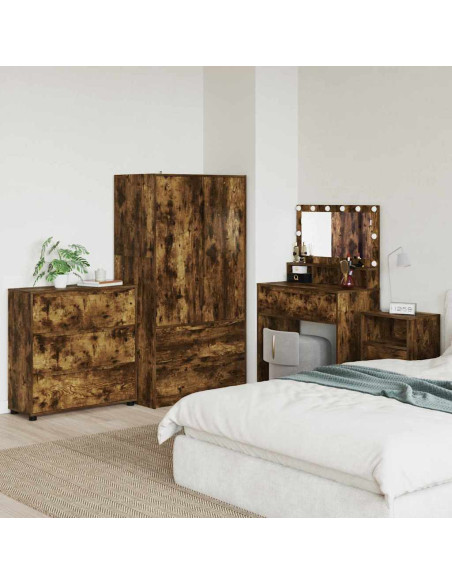 Armadio Rovere fumé 80 x 31 x 81 cm Legno multistrato