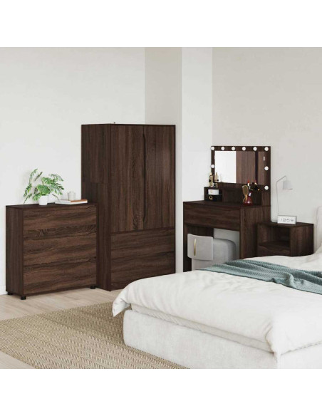 Armadio Rovere Marrone 80 x 31 x 81 cm Legno multistrato