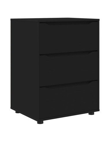 Armadio Nero 60 x 48 x 81 cm Legno multistrato
