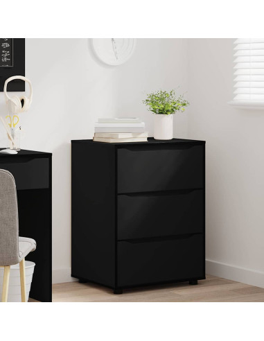 Armadio Nero 60 x 48 x 81 cm Legno multistrato