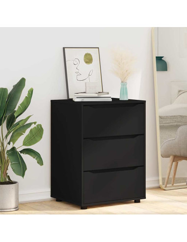 Armadio Nero 60 x 48 x 81 cm Legno multistrato