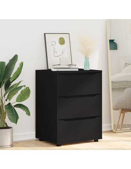 Armadio Nero 60 x 48 x 81 cm Legno multistrato