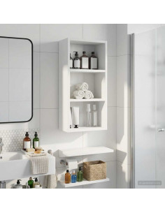 Armadio da bagno a muro Bianco 30 x 16 x 62,5 cm