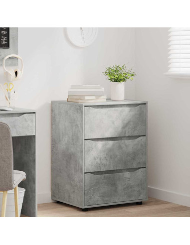 Armadio Grigio cemento 60 x 48 x 81 cm Legno multistrato