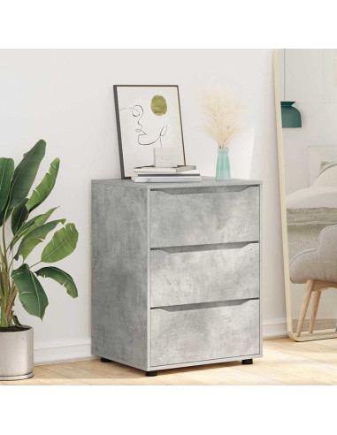 Armadio Grigio cemento 60 x 48 x 81 cm Legno multistrato
