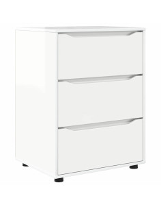 Armadio Bianco Lucido 60 x 48 x 81 cm Legno multistrato 2