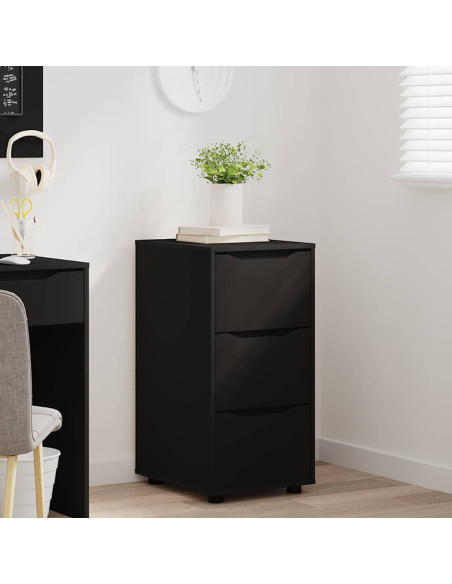 Armadio Nero 40 x 48 x 81 cm Legno multistrato