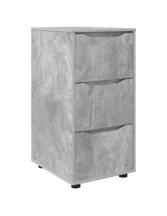 Armadio Grigio cemento 40 x 48 x 81 cm Legno multistrato 2