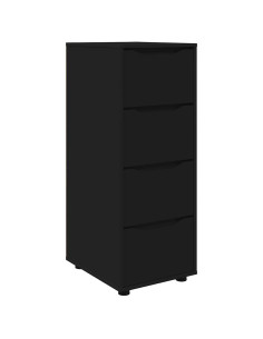 Armadio Nero 40 x 48 x 105 cm Legno multistrato 2