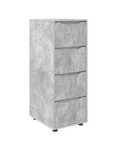 Armadio Grigio cemento 40 x 48 x 105 cm Legno multistrato 2