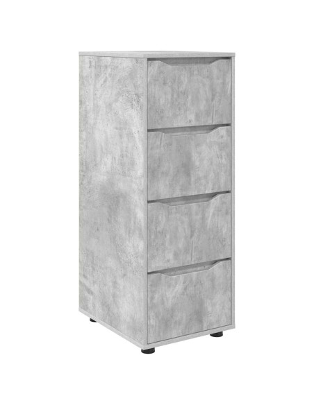 Armadio Grigio cemento 40 x 48 x 105 cm Legno multistrato