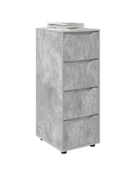 Armadio Grigio cemento 40 x 48 x 105 cm Legno multistrato