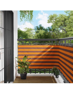 Schermo da balcone Arancione e Marrone 100 x 600 cm