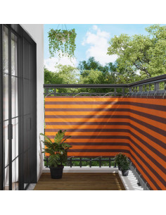 Schermo da balcone Arancione e Marrone 110 x 700 cm