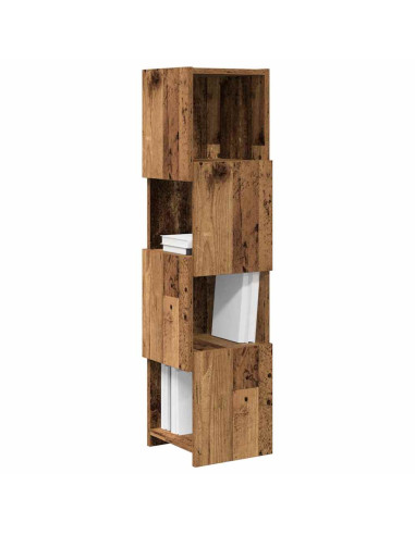 Mobile angolare Legno vecchio 25,5x25x102cm Legno multistrato