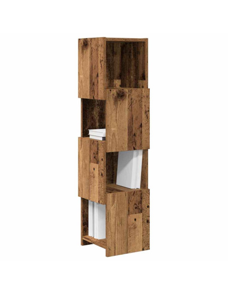Mobile angolare Legno vecchio 25,5x25x102cm Legno multistrato