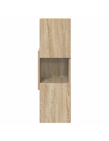 Mobile angolare Rovere Sonoma 25,5x25x80cm Legno multistrato