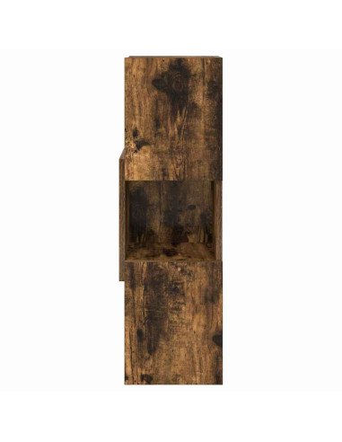 Mobile angolare Rovere fumé 25,5x25x80cm Legno multistrato
