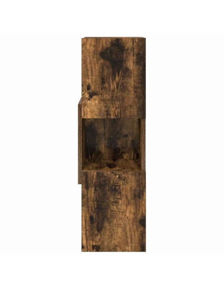 Mobile angolare Rovere fumé 25,5x25x80cm Legno multistrato