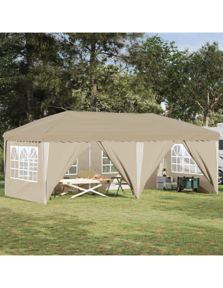 Tenda per feste a pop-up Crema 575 x 288 x 245 cm