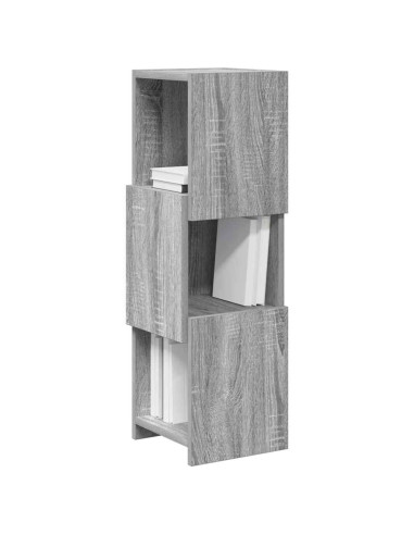 Mobile angolare Grigio Sonoma 25,5x25x80cm Legno multistrato