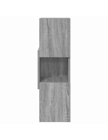 Mobile angolare Grigio Sonoma 25,5x25x80cm Legno multistrato