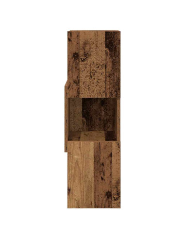Mobile angolare Legno vecchio 25,5x25x80cm Legno multistrato