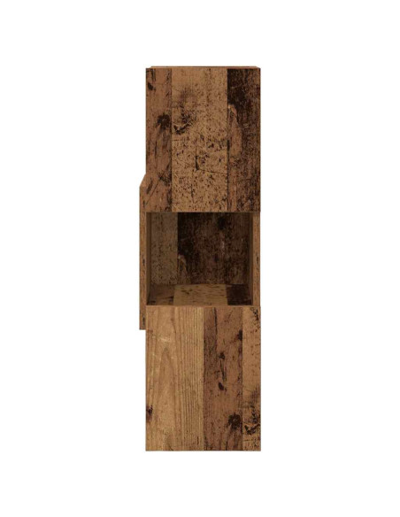 Mobile angolare Legno vecchio 25,5x25x80cm Legno multistrato